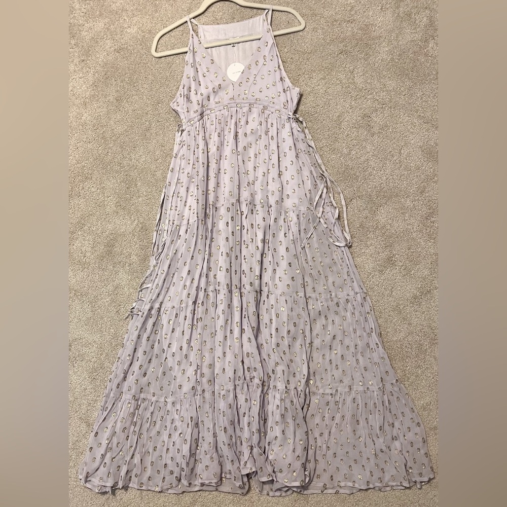 NWT Elegant Lavender Sleeveless Maxi Dress